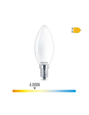 Ampoule Bougie Led E14 6.5w 806lm 4000k Lumière Du Jour Ø3.5x9.7cm. Philips - - 93010Générique