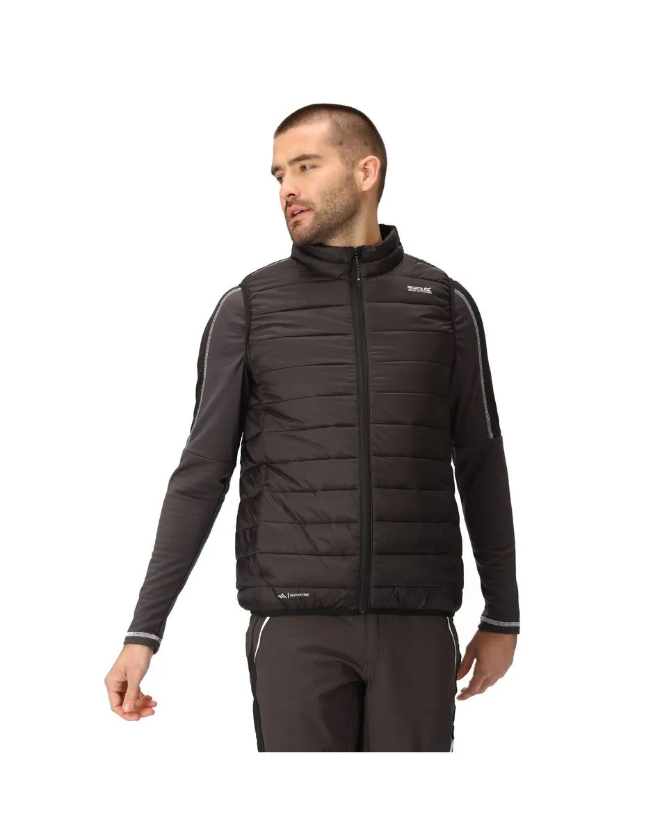 MARIZION B/W Noir Men's Sleeveless Puffer Jacket