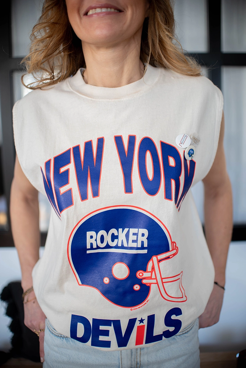 Biker Devil Natural Graphic T-Shirt - Newtone Les Chiquettes